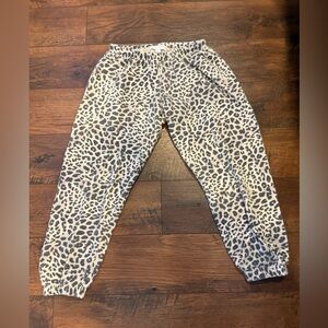 Spiritual Gangster  Leopard Print sweatpants